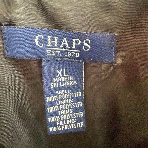 CHAPS  Est. 1978 Tartan Plaid Quilted Puffy Vest Petite XL - Picture 13 of 14